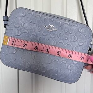 Coach Embossed Blue Crossbody Bag